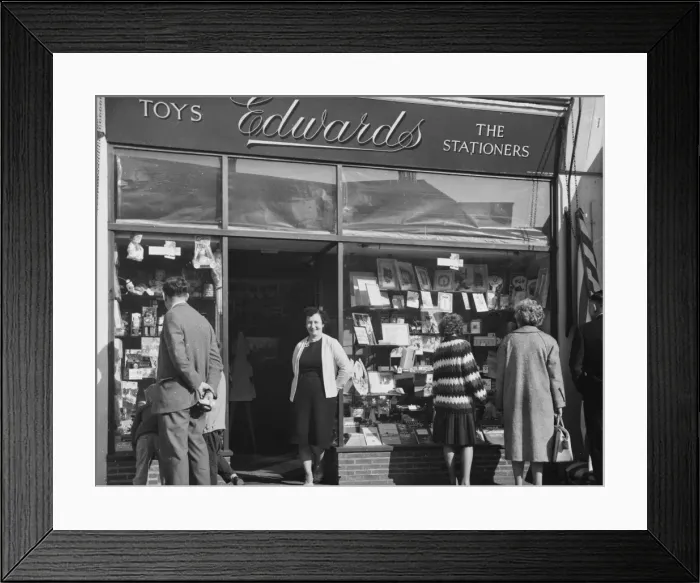 Framed Print : Stationery Shop / Edwards Framed Print : Stationery Shop / Edwards