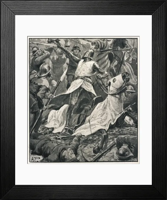 Framed Print : De Montfort at Evesham Framed Print : De Montfort at Evesham