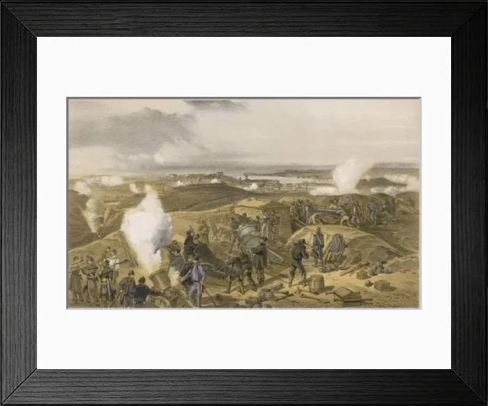 Framed Print : Bombarding Sebastopol Framed Print : Bombarding Sebastopol