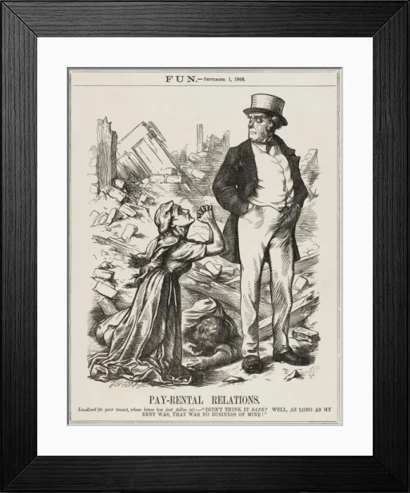 Framed Print : Landlord Evicts Tennant Framed Print : Landlord Evicts Tennant