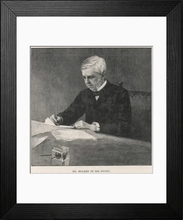 Framed Print : Ow Holmes / In Study Framed Print : Ow Holmes / In Study