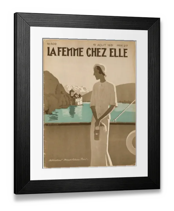 Framed Print : Chez Elle / Woman / Lake / 31 Framed Print : Chez Elle / Woman / Lake / 31