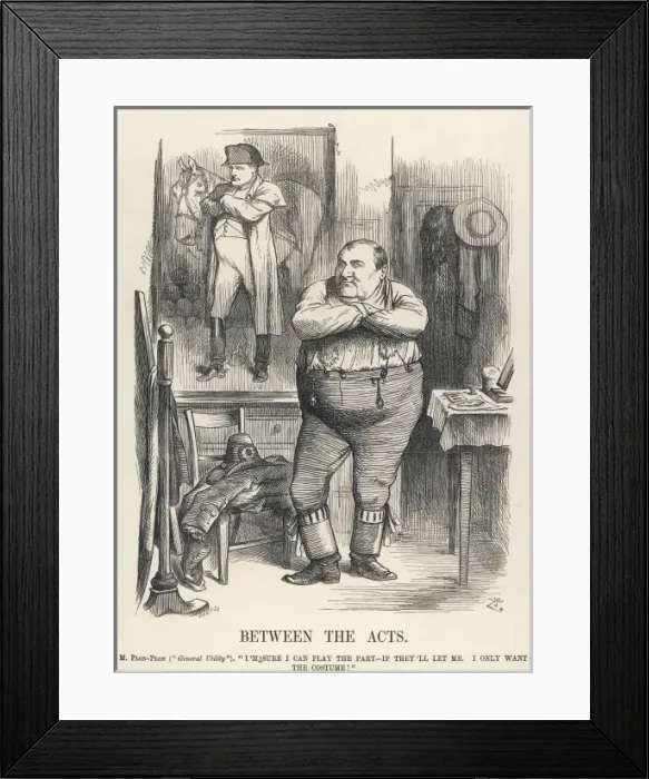 Framed Print : Jcp Bonaparte / Punch 1879 Framed Print : Jcp Bonaparte / Punch 1879