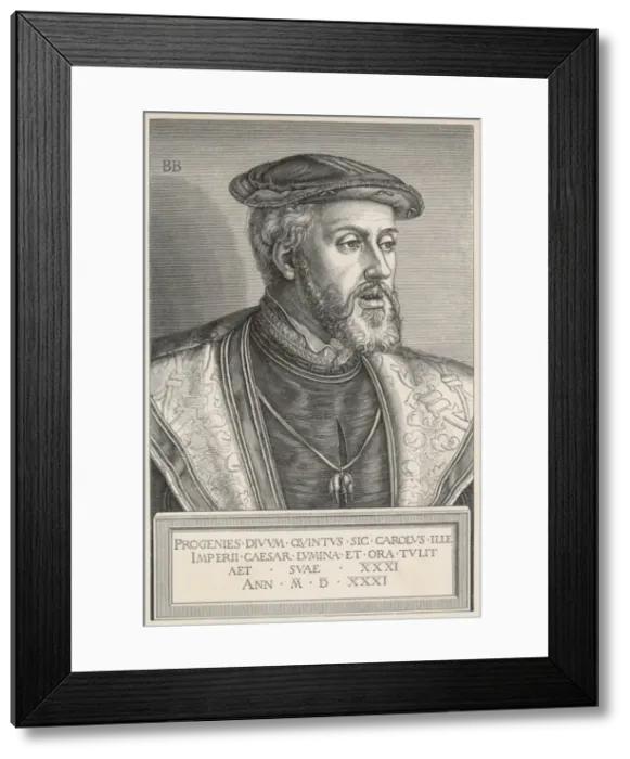 Framed Print : Carl V / Hre / B Beham / Furst Framed Print : Carl V / Hre / B Beham / Furst
