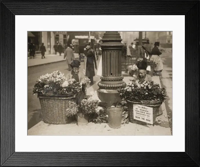 Framed Print : FLOWER GIRLS 1925 Framed Print : FLOWER GIRLS 1925