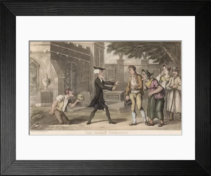Framed Print : The Banns Forbidden Framed Print : The Banns Forbidden