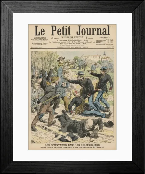 Framed Print : Armed Police Collect Tax Framed Print : Armed Police Collect Tax