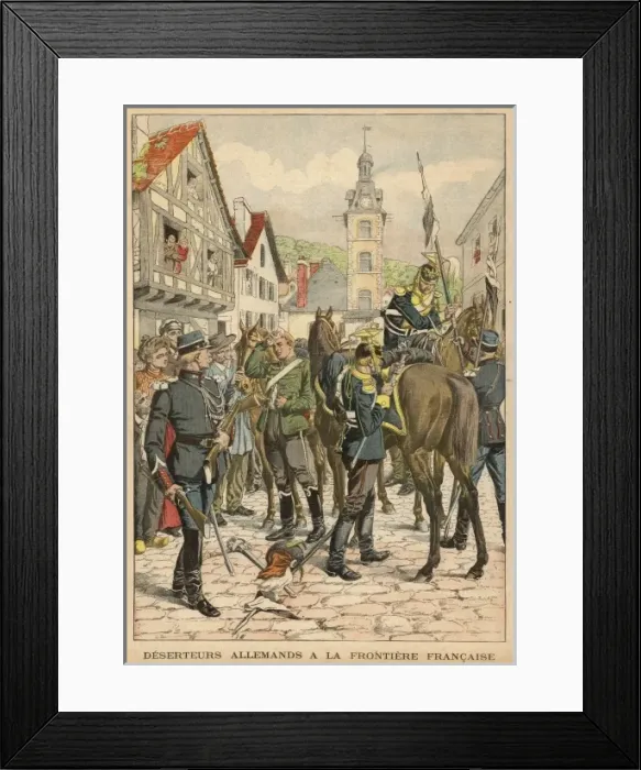 Framed Print : German Deserters / 1903 Framed Print : German Deserters / 1903