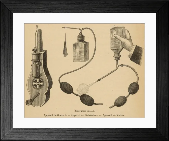Framed Print : Anaesthetics / Guerard Framed Print : Anaesthetics / Guerard