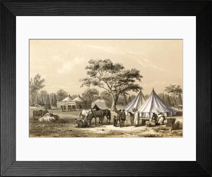 Framed Print : Barth / Africa / Encampment Framed Print : Barth / Africa / Encampment