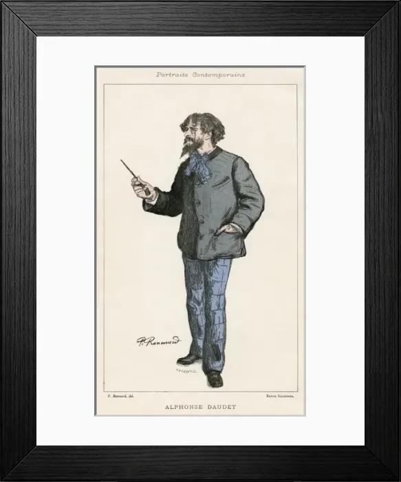 Framed Print : Alphonse Daudet Framed Print : Alphonse Daudet