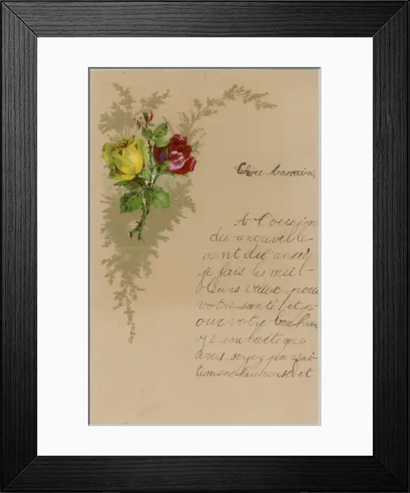 Framed Print : New Year Letter - 2 Framed Print : New Year Letter - 2