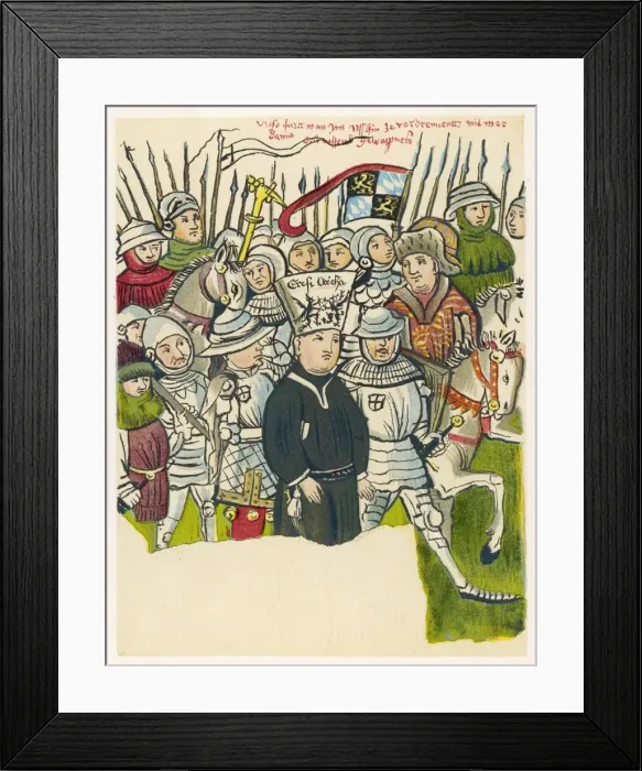 Framed Print : Hus Taken to the Stake Framed Print : Hus Taken to the Stake