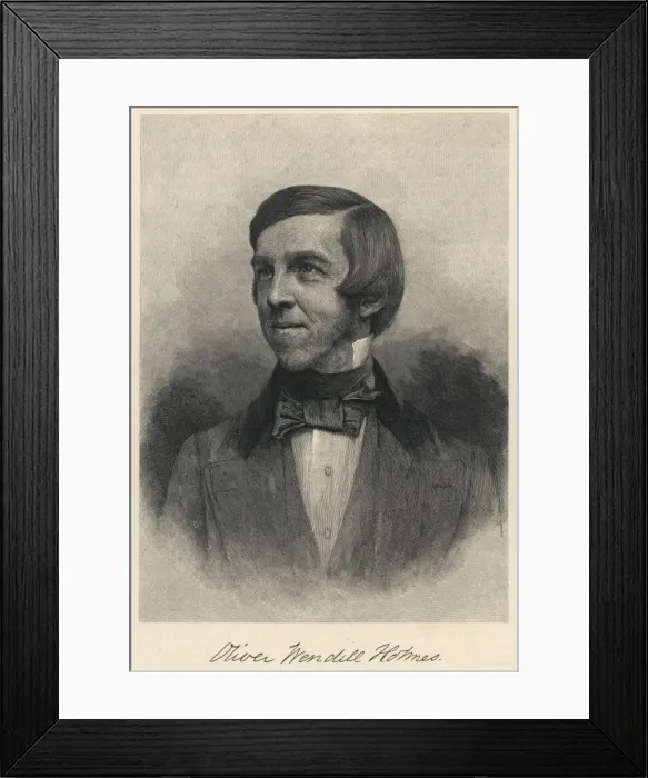 Framed Print : Ow Holmes / Century 1885 Framed Print : Ow Holmes / Century 1885
