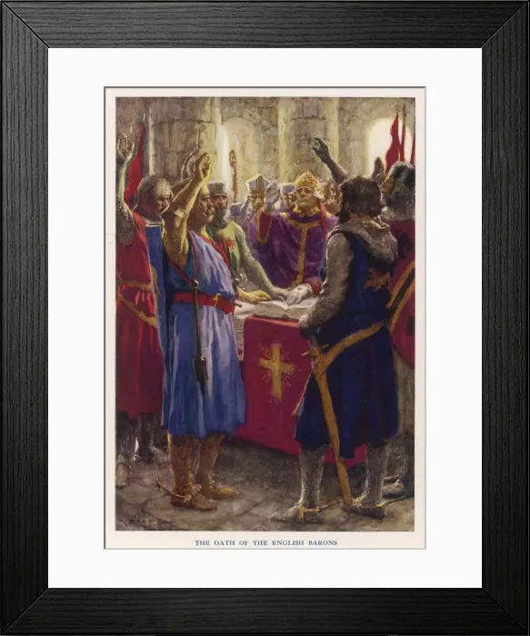 Framed Print : Oath of the Barons 1214 Framed Print : Oath of the Barons 1214