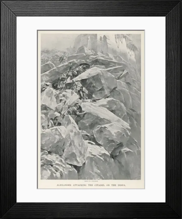 Framed Print : Alexander Citadel Attack Framed Print : Alexander Citadel Attack