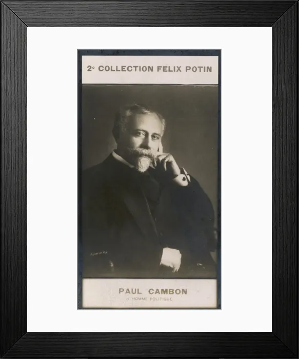Framed Print : Pierre-Paul Cambon / Cdv Framed Print : Pierre-Paul Cambon / Cdv