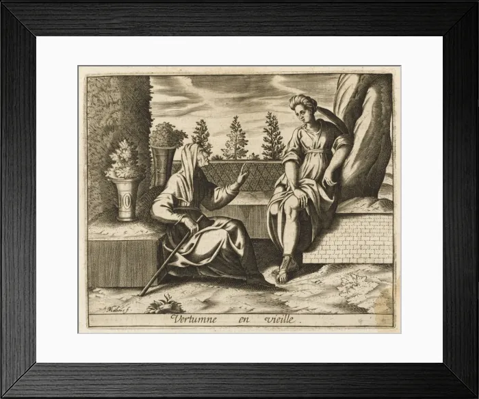 Framed Print : Vertumnia and Hamadryad Framed Print : Vertumnia and Hamadryad
