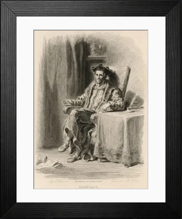 Framed Print : Rabelais (Delacroix) Framed Print : Rabelais (Delacroix)