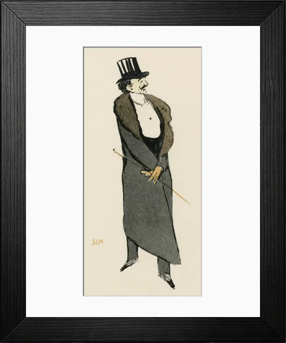 Framed Print : Montesquiou / Sem 1905 Framed Print : Montesquiou / Sem 1905