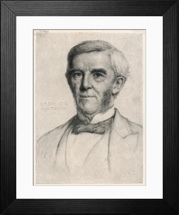 Framed Print : Ow Holmes / Wyatt Eaton Framed Print : Ow Holmes / Wyatt Eaton