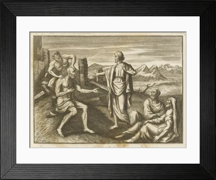 Framed Print : Job Curses his Day Framed Print : Job Curses his Day