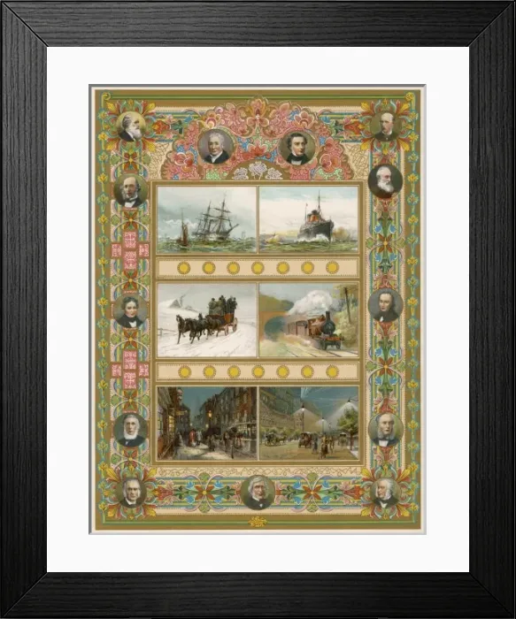 Framed Print : Social / Tech Progress 19C Framed Print : Social / Tech Progress 19C