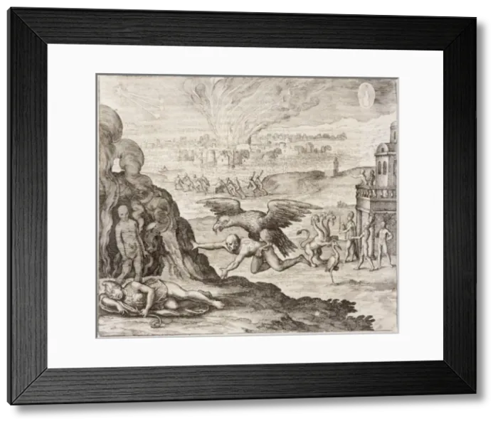Framed Print : Montezuma & Dream 1518 Framed Print : Montezuma & Dream 1518