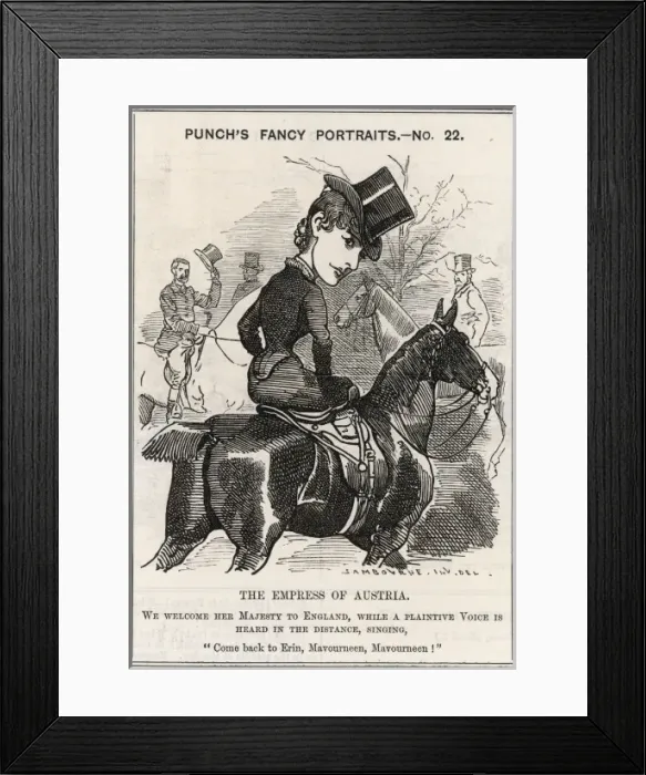 Framed Print : Elizabeth / Austria / Punch Framed Print : Elizabeth / Austria / Punch