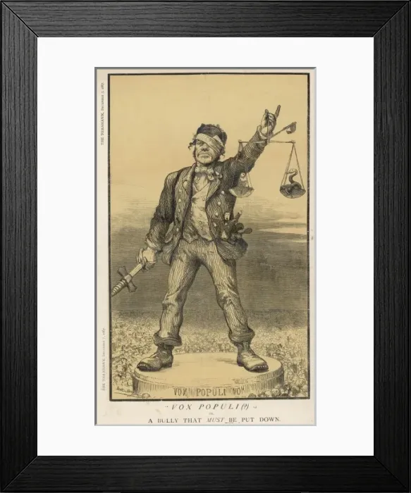 Framed Print : 1867 / Vox Populi / Cartoon Framed Print : 1867 / Vox Populi / Cartoon