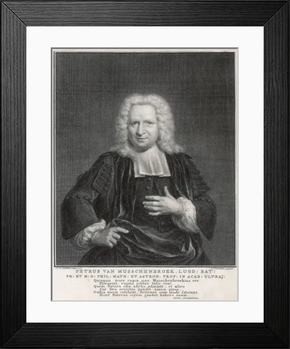 Framed Print : Musschenbroek / Houbraken Framed Print : Musschenbroek / Houbraken