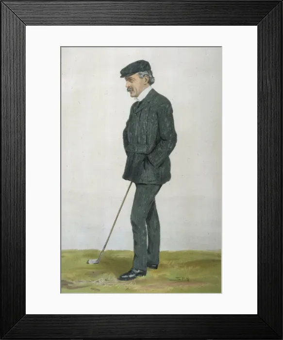 Framed Print : Lloyd George / Golf / Spy Framed Print : Lloyd George / Golf / Spy