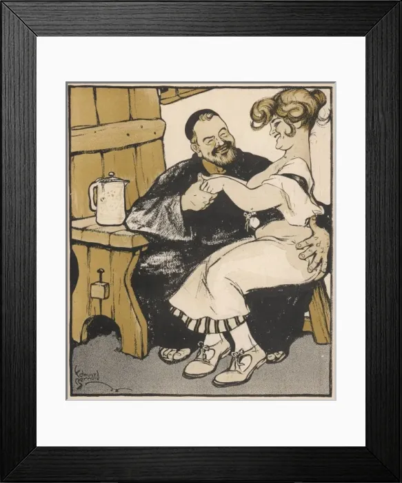 Framed Print : RABELAIS. FRANCOIS RABELAIS French doctor and satirical writer, depicted with a friend Framed Print : RABELAIS. FRANCOIS RABELAIS French doctor and satirical writer, depicted with a friend