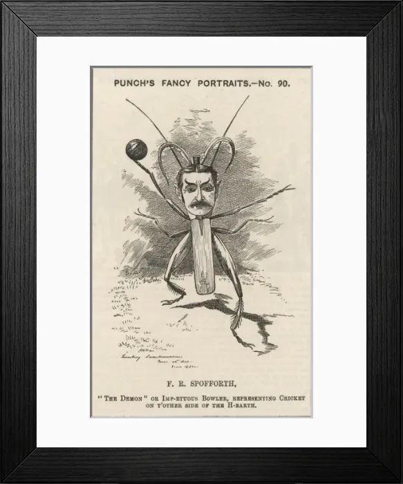 Framed Print : Sport / Cricket / Spofforth Framed Print : Sport / Cricket / Spofforth