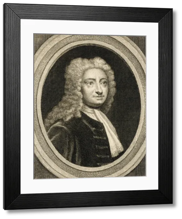 Framed Print : Edmund Halley / Oval Framed Print : Edmund Halley / Oval