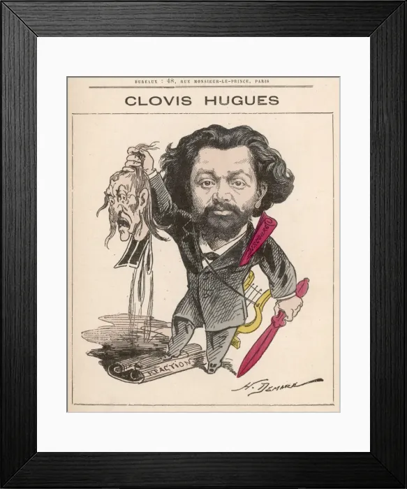 Framed Print : Clovis Hugues / Hommes Auj Framed Print : Clovis Hugues / Hommes Auj