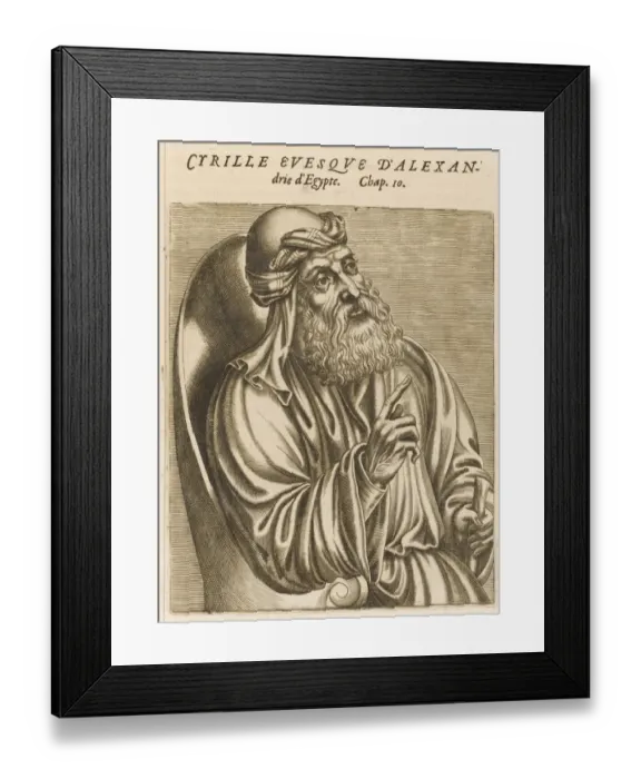 Framed Print : Saint Cyril / Thevet 1584 Framed Print : Saint Cyril / Thevet 1584