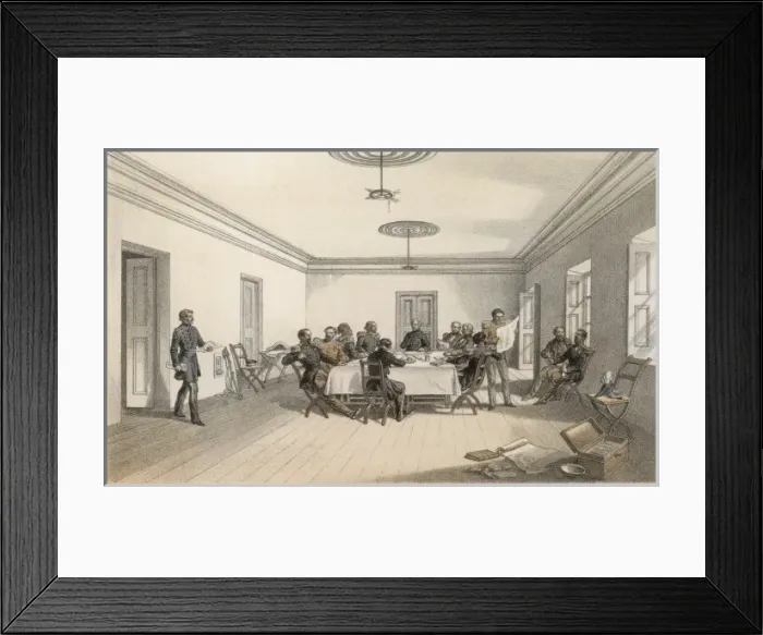 Framed Print : Council of War 1854 Framed Print : Council of War 1854