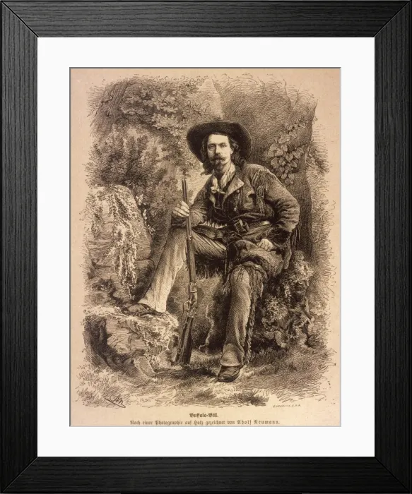 Framed Print : Buffalo Bill, 1870S Framed Print : Buffalo Bill, 1870S