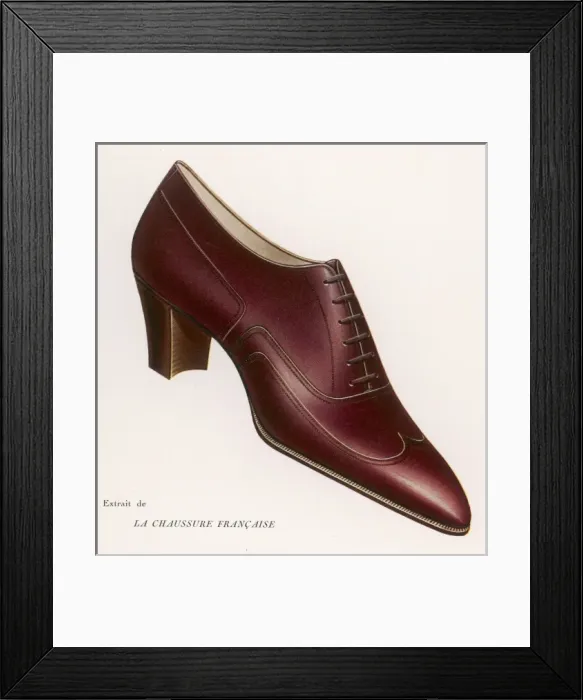 Framed Print : LADYs SHOE, 1923 Framed Print : LADYs SHOE, 1923