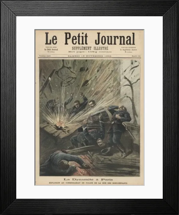 Framed Print : Anarchist Bomb / Police Framed Print : Anarchist Bomb / Police
