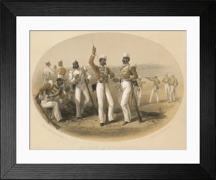 Framed Print : Indian Mutiny, Soldiers Framed Print : Indian Mutiny, Soldiers