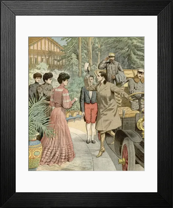 Framed Print : Alfonso XIII & Fiance Framed Print : Alfonso XIII & Fiance