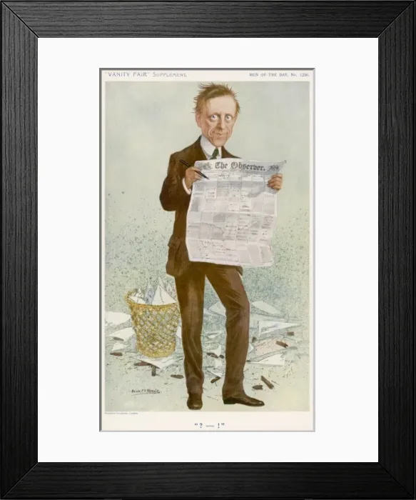 Framed Print : James Louis Garvin / Vf 11 Framed Print : James Louis Garvin / Vf 11