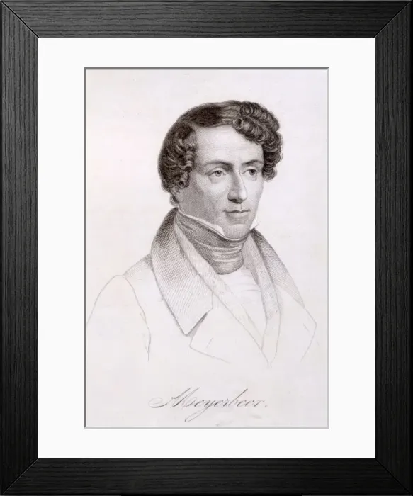 Framed Print : Meyerbeer / Phrenologie Framed Print : Meyerbeer / Phrenologie