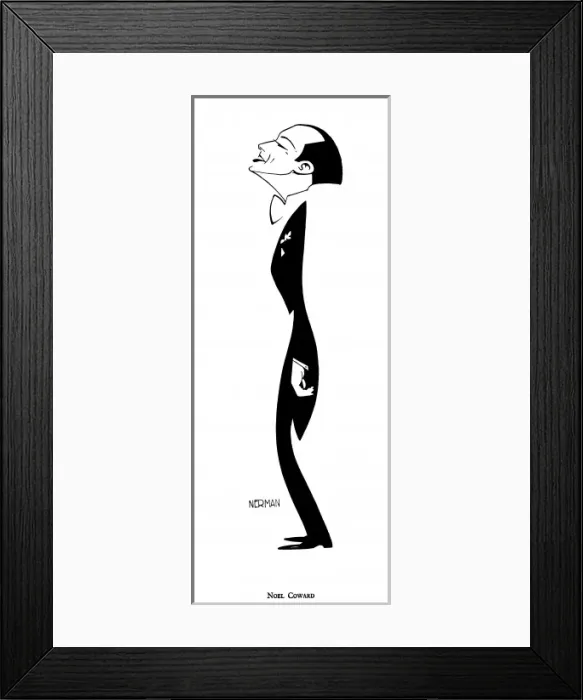 Framed Print : Noel Coward, Nerman, Caric Framed Print : Noel Coward, Nerman, Caric