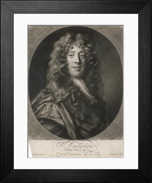 Framed Print : W Wycherley / Lely / Smith Framed Print : W Wycherley / Lely / Smith