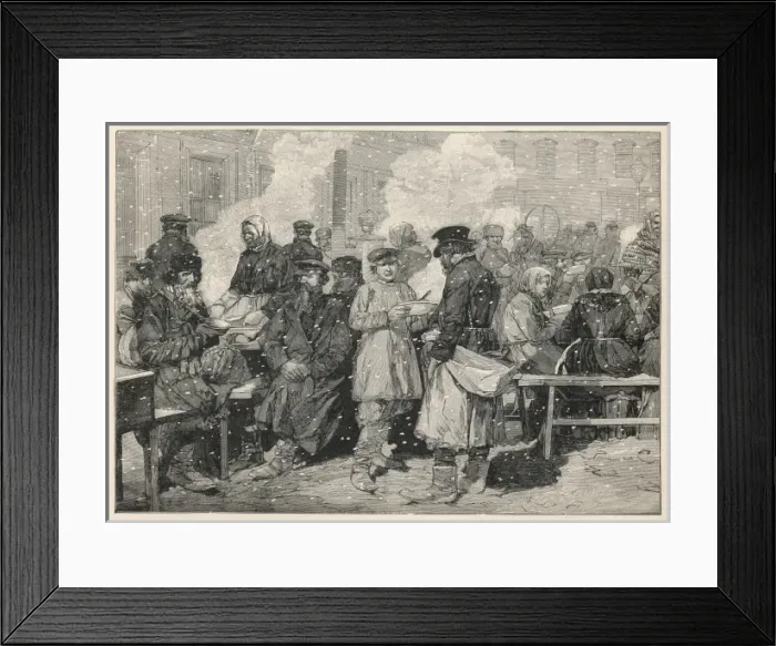 Framed Print : 1894 / Moscow Soup Kitchen Framed Print : 1894 / Moscow Soup Kitchen