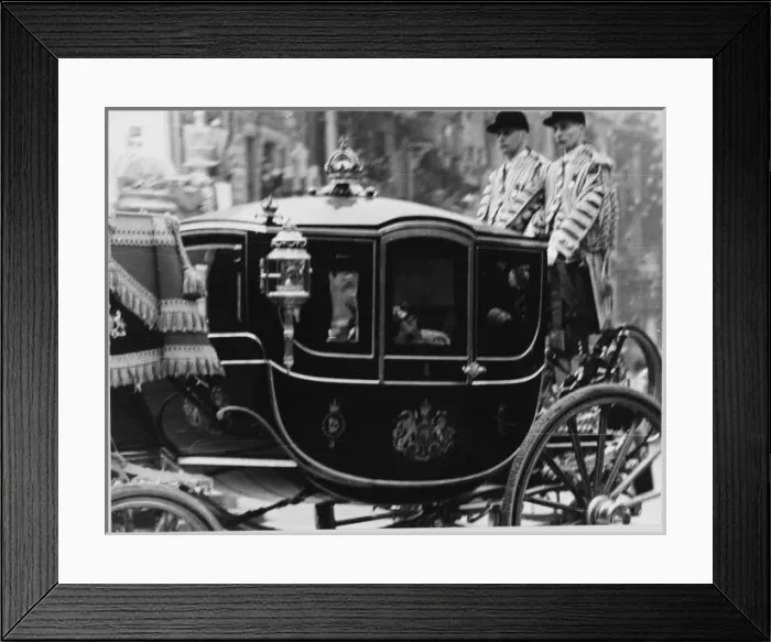 Framed Print : George VI Coronation  /  Coa