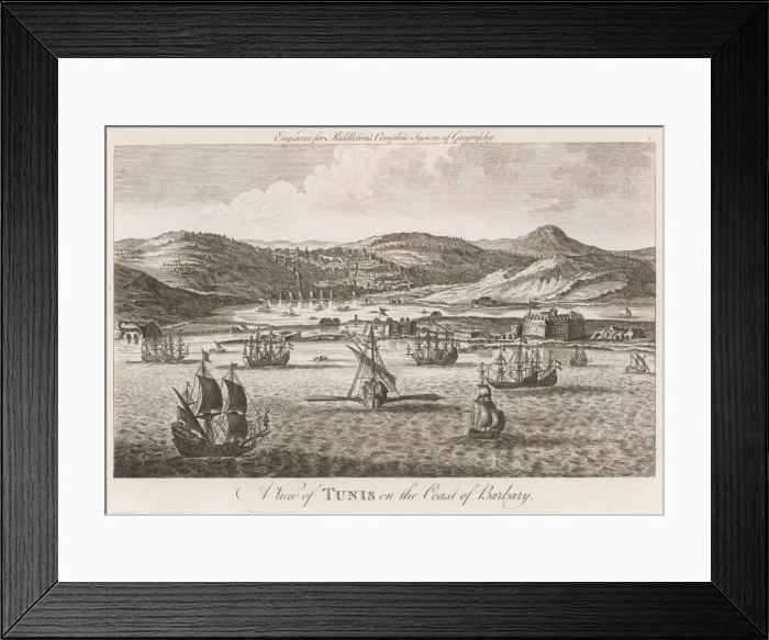 Framed Print : Tunis, Circa 1760 Framed Print : Tunis, Circa 1760